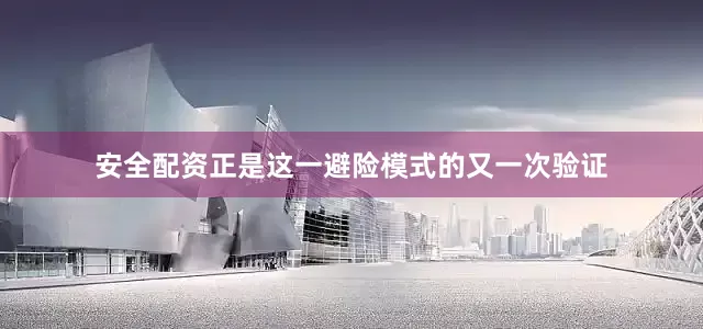 安全配资正是这一避险模式的又一次验证