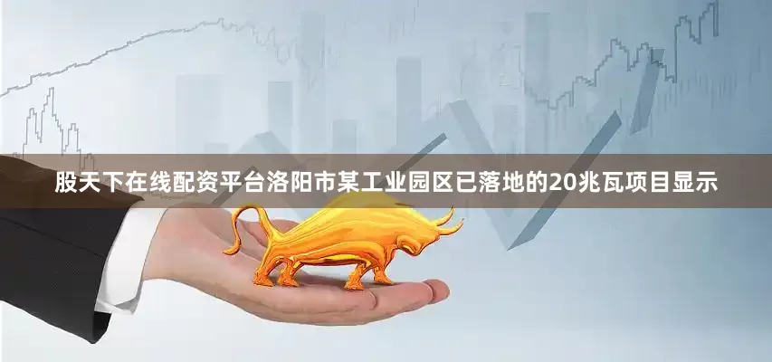 股天下在线配资平台洛阳市某工业园区已落地的20兆瓦项目显示